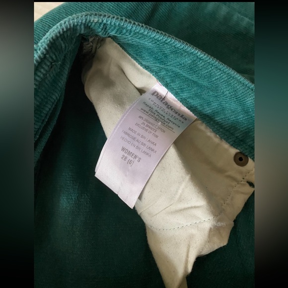 Patagonia Organic Cotton Corduroy Pants in Crater Blue Women's Size 28 - Picture 15 of 16